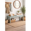 Boraam Wood Colorado Rubberwood Dining Bench - Aspen Valley light Blue finish