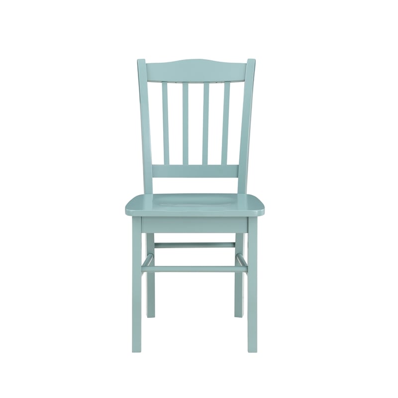 Boraam Wood Colorado Dining Chairs Set of 2 - Aspen Valley Blue Finish