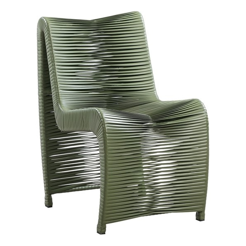 Boraam Loreins Outdoor Patio Chairs in Olive Green (Set of 2)