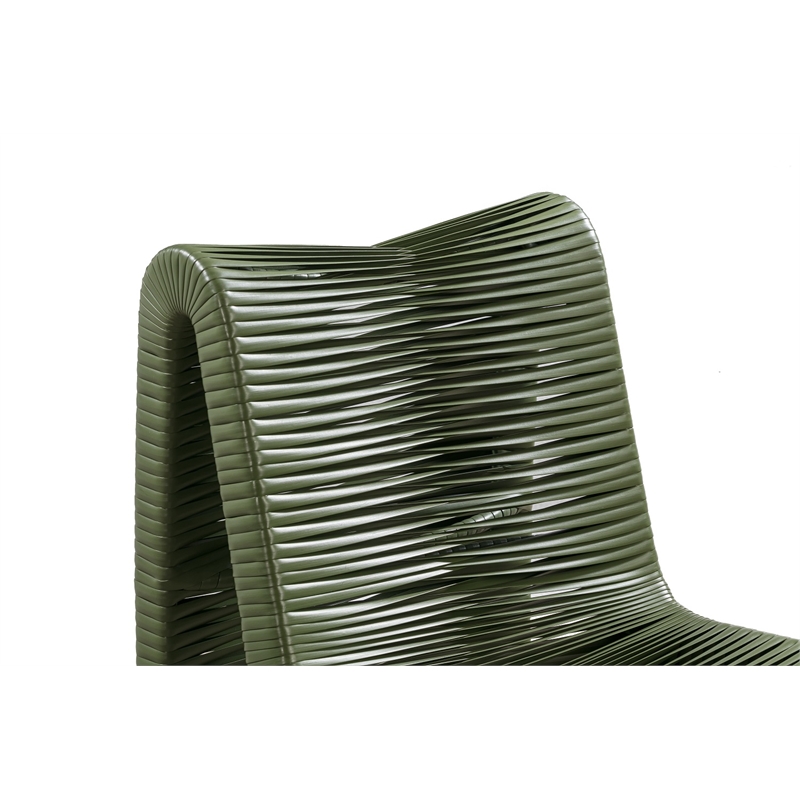 Boraam Loreins Outdoor Patio Chairs in Olive Green (Set of 2)