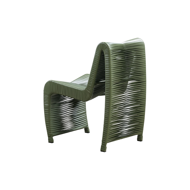 Boraam Loreins Outdoor Patio Chairs in Olive Green (Set of 2)