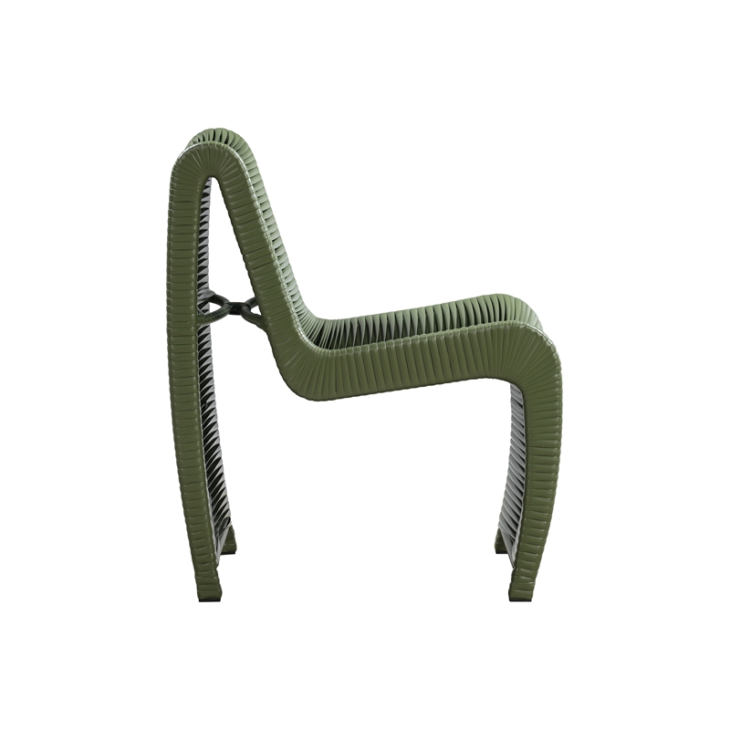 Boraam Loreins Outdoor Patio Chairs in Olive Green (Set of 2)