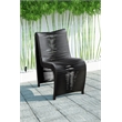 Boraam Iron Loreins Outdoor Patio Chairs in Black (Set of 2)
