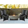 Boraam Iron Loreins Outdoor Patio Chairs in Black (Set of 2)