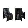 Boraam Iron Loreins Outdoor Patio Chairs in Black (Set of 2)