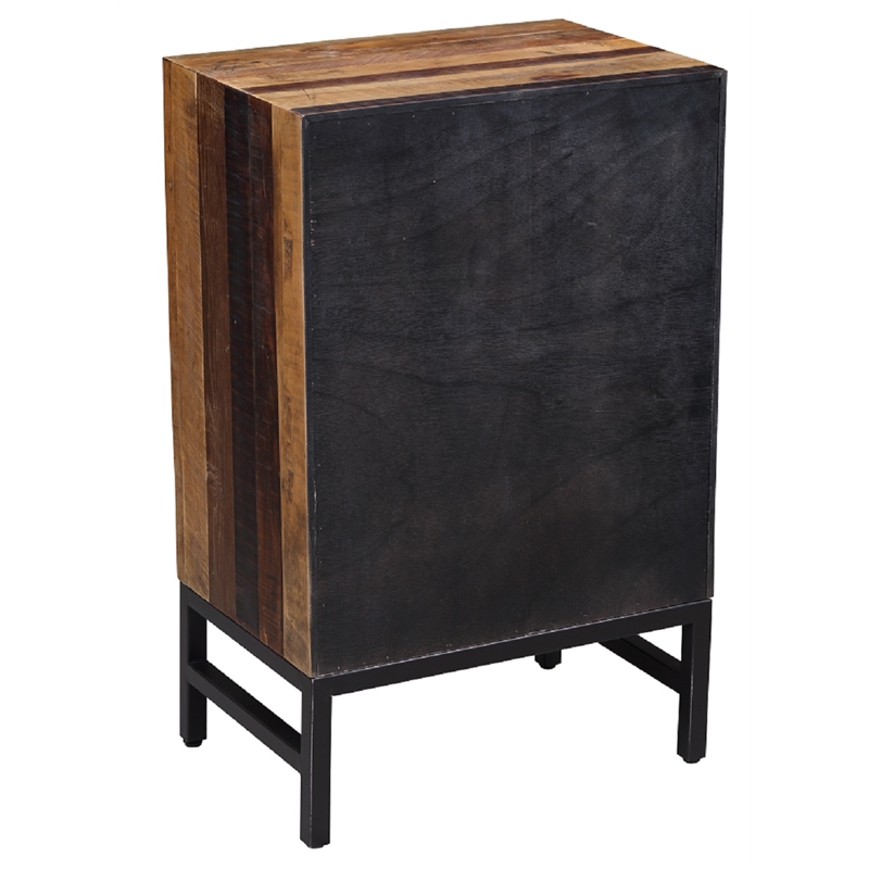 Boraam Benton Oak Wood 3 Drawer Nightstand - Natural Oak Finish