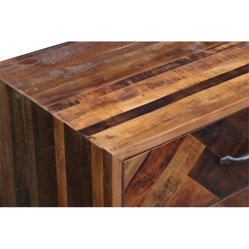 Boraam Benton Oak Wood 6 Drawer Dresser - Natural Oak Finish