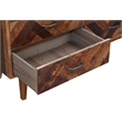 Boraam Benton Oak Wood 6 Drawer Dresser - Natural Oak Finish
