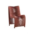 Boraam Iron Loreins Outdoor Patio Chairs in Terracotta Red (Set of 2)