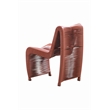 Boraam Iron Loreins Outdoor Patio Chairs in Terracotta Red (Set of 2)