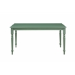 Boraam Wood Carolina Rectangular Dining Table - Equestrian Green Finish