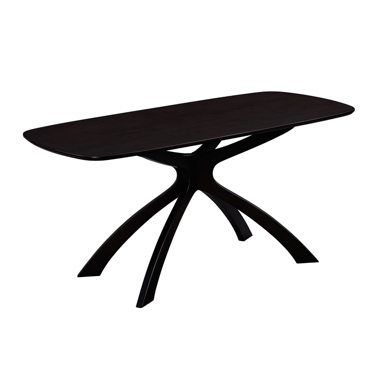 Boraam  Wood Orleans 5pc High Back Chair Dining Set Matte Black