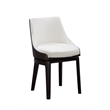 Boraam Wood Orleans Swivel Low Back Side Chairs- Set of 2 Matte Black Finish