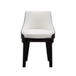 Boraam Wood Orleans Swivel Low Back Side Chairs- Set of 2 Matte Black Finish