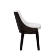 Boraam Wood Orleans Swivel Low Back Side Chairs- Set of 2 Matte Black Finish