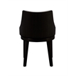 Boraam Wood Orleans Swivel Low Back Side Chairs- Set of 2 Matte Black Finish