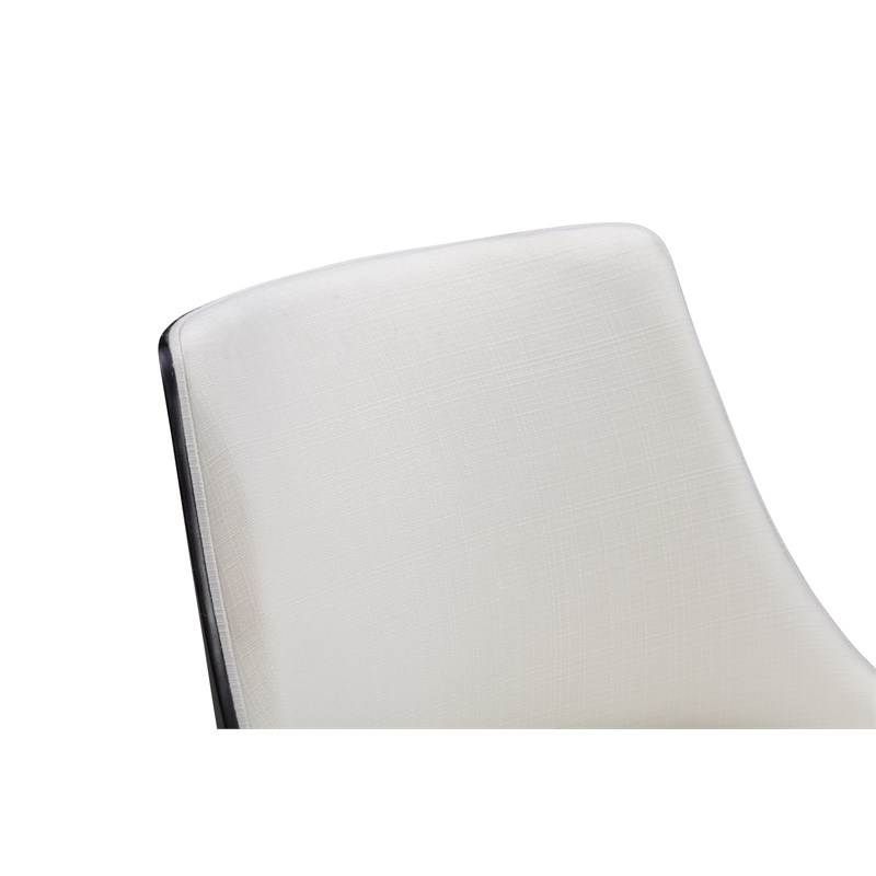 Boraam Wood Orleans Swivel Low Back Side Chairs- Set of 2 Matte Black Finish
