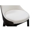 Boraam Wood Orleans Swivel Low Back Side Chairs- Set of 2 Matte Black Finish