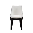 Boraam Wood Orleans Swivel High Back Dining Chairs Matte Black finish- Set of 2