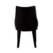 Boraam Wood Orleans Swivel High Back Dining Chairs Matte Black finish- Set of 2
