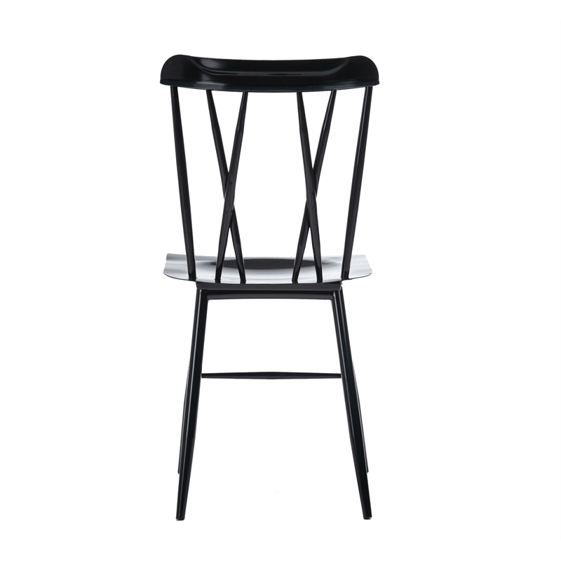 Boraam Savannah Black Metal Dining Chair - Set of 2
