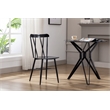 Boraam Savannah Black Metal Dining Chair - Set of 2