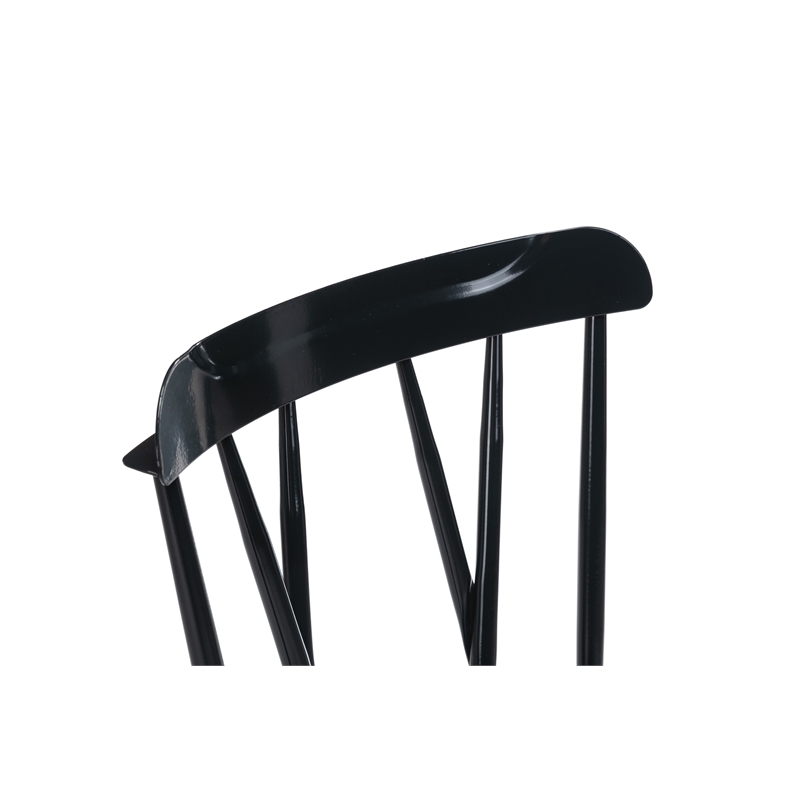 Boraam Savannah Black Metal Dining Chair - Set of 2