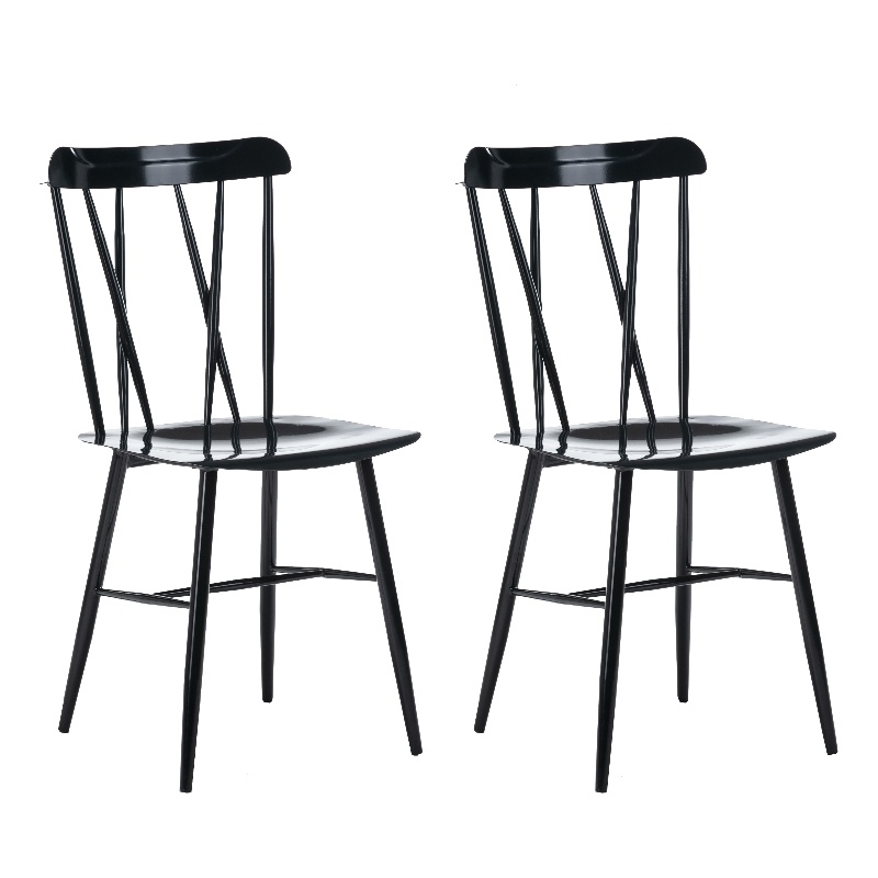 Boraam Savannah Black Metal Dining Chair - Set of 2