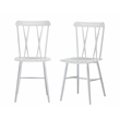 Boraam Metal Savannah White Dining Chair - Set of 2