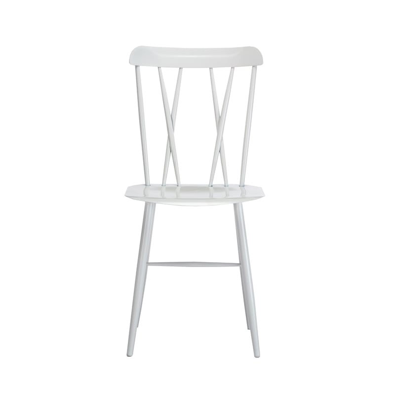 Boraam Metal Savannah White Dining Chair - Set of 2