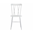 Boraam Metal Savannah White Dining Chair - Set of 2