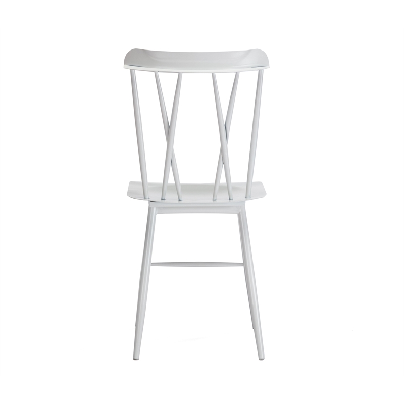 Boraam Metal Savannah White Dining Chair - Set of 2