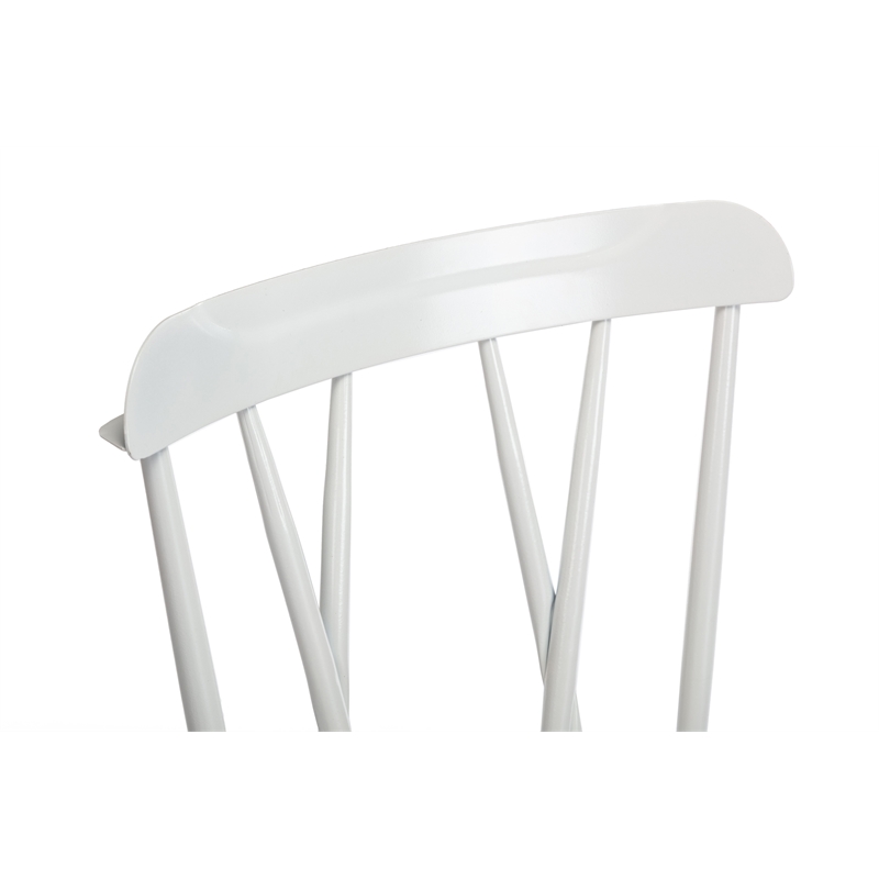 Boraam Metal Savannah White Dining Chair - Set of 2