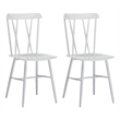 Boraam Metal Savannah White Dining Chair - Set of 2