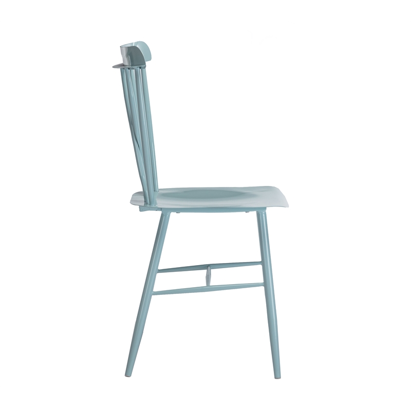 Boraam Metal Savannah Dining Chair Light Blue- Set of 2
