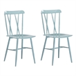 Boraam Metal Savannah Dining Chair Light Blue- Set of 2