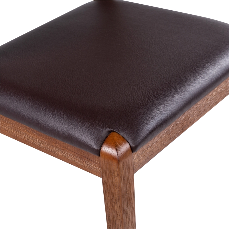 Boraam Rasmus Dining Side Chairs - Set of 2 in Chestnut Wire-Brush