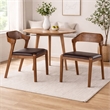 Boraam Rasmus Dining Side Chairs - Set of 2 in Chestnut Wire-Brush