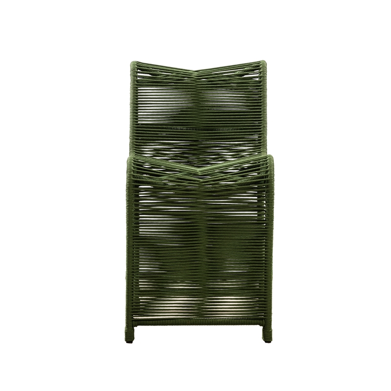 Boraam Lorenzo Rope and Metal Counter Stool in Olive Green Set of 2
