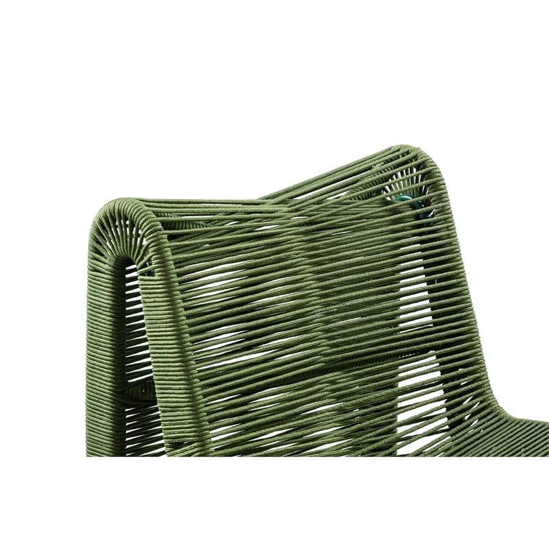 Boraam Lorenzo Rope and Metal Counter Stool in Olive Green Set of 2