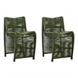 Boraam Lorenzo Rope and Metal Counter Stool in Olive Green Set of 2