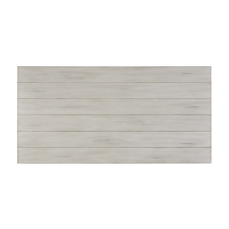 Boraam Jamestown Farmhouse Solid Wood Dining Table in Antique White