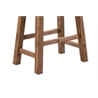 Boraam Sonoma Backless Saddle Bar Height Stools - Barnwood Wire-Brush - Set of 2