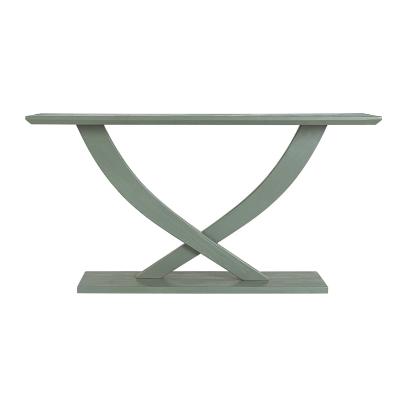 Boraam Wood Rasmus Console Table - Spanish Moss Green finish