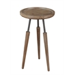 Boraam Wood Lily 3pc Round Accent Side Tables in Natural Finish