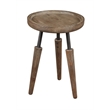 Boraam Wood Lily 3pc Round Accent Side Tables in Natural Finish