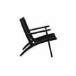 Boraam Harrison Hexagon Woven Black Rope Accent Chair - Black Finish