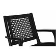 Boraam Harrison Hexagon Woven Black Rope Accent Chair - Black Finish
