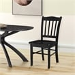 Boraam Shaker Rubberwood Dining Chairs in Black (Set of 2)