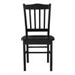 Boraam Shaker Rubberwood Dining Chairs in Black (Set of 2)